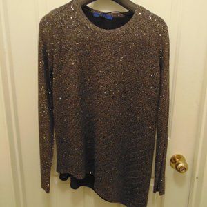 Women's Light Knit  Grays & Subtle Sequined NWT Lg